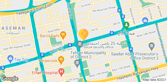 آدرس مطب  آقای دکتر افشین طاهری اعظم 