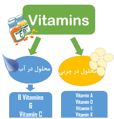 انواع ویتامین