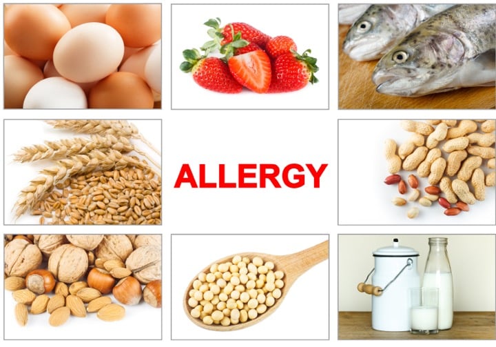 انواع آلرژن که در تست آلرژی نیز به کار می‌آیند.