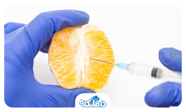 تزریق به پرتقال؛ نمادی از بدن انسان و ساختار واژن