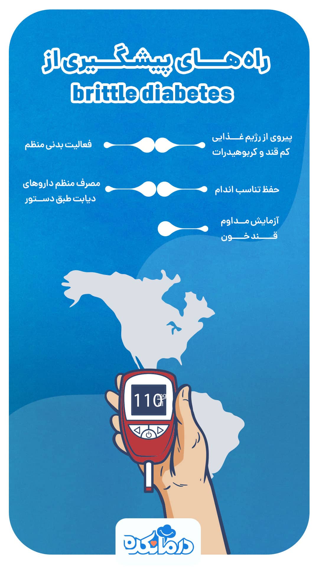 اینفوگرافی پیشگیری از دیابت ناپایدار