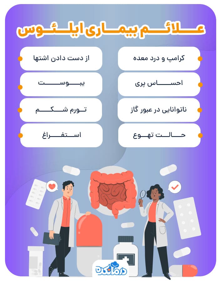 اینفوگرافی درباره علائم ایلئوس