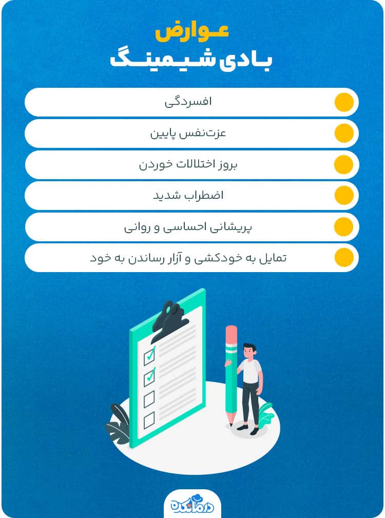 اینفوگرافیک عوارض بادی شیمینگ 