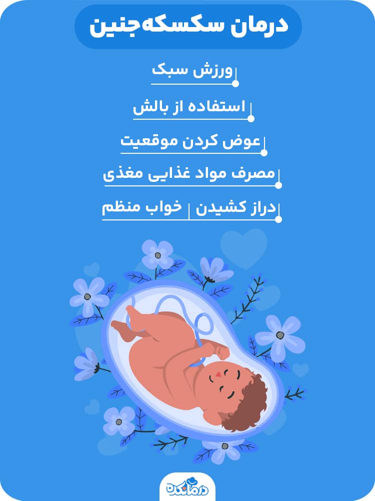 اینفوگرافیک درمان سکسکه‌جنین