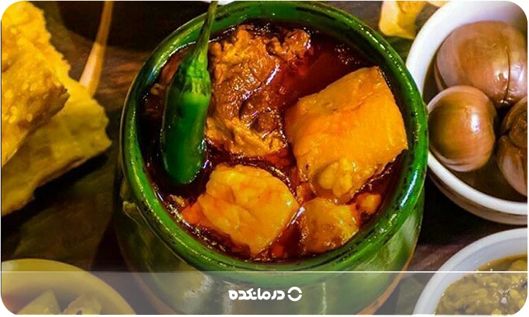 تصویری از آبگوشت سرشار از دنبه