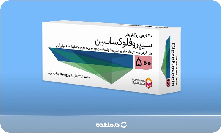 تصویری از عکس قرص عفونت ادراری سیپروفلوکساسین
