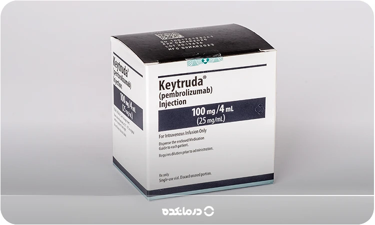 تصویر بستهبندی داروی Pembrolizumab را میبینید