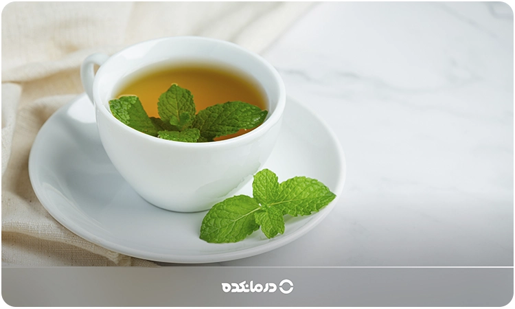 تصویر دمنوش نعناع را می بینید