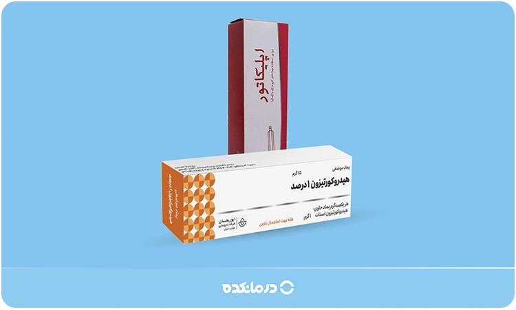 تصویر پماد هیدروکورتیزون در کنار اپلیکاتور را می بینید