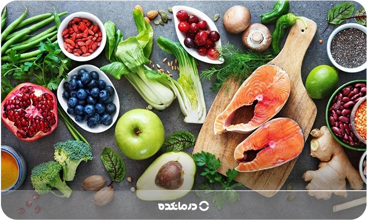 تصویر غذاهای رایج در رژیم مدیترانهای