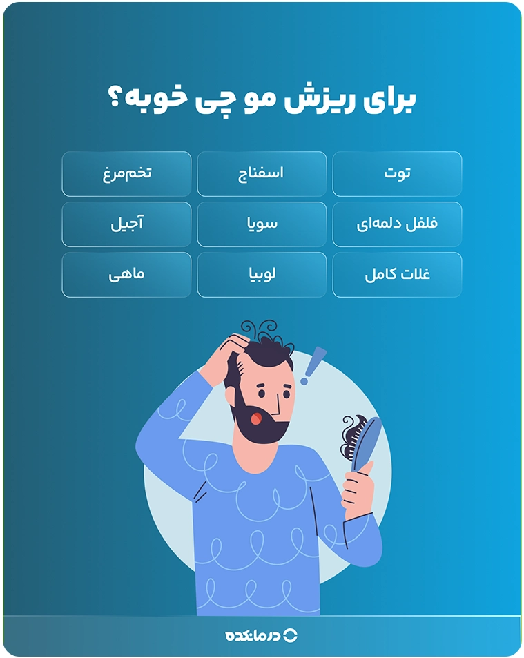اینفوگرافی برای ریزش مو چی خوبه؟