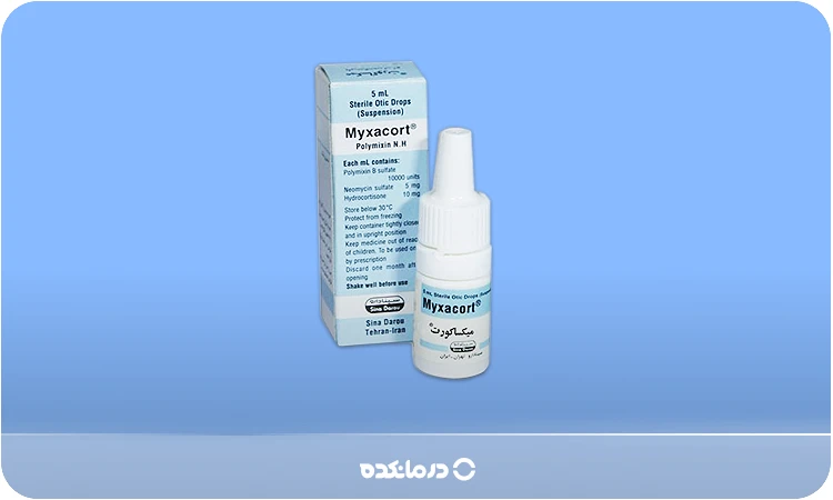 تصویر قطره گوش پلی میکسین ان‌ اچ را می بینید