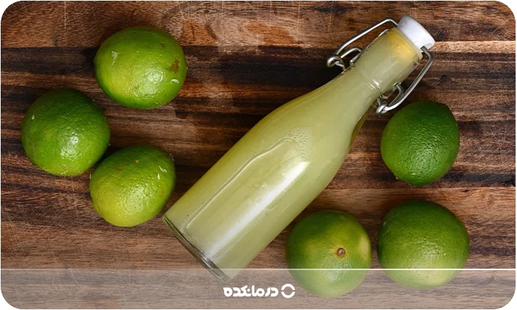 تصویری از لیموترش تازه و آبلیمو را می بینید