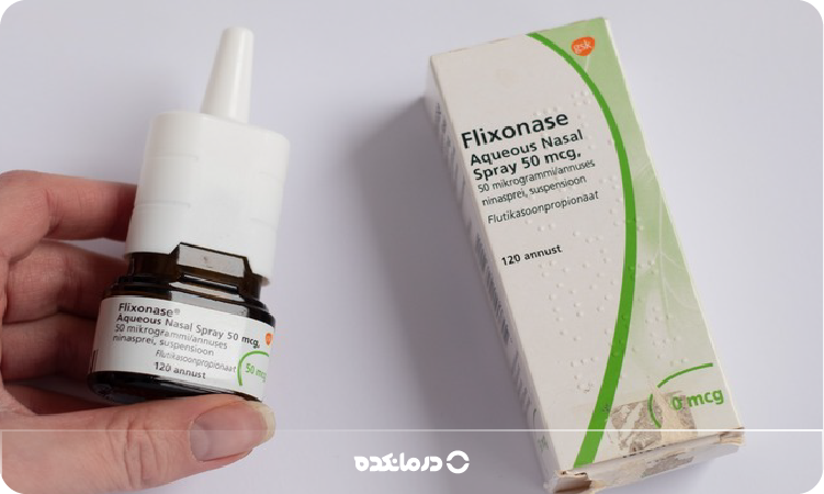 تصویری از اسپری بینی فلوتیکازون را می بینید