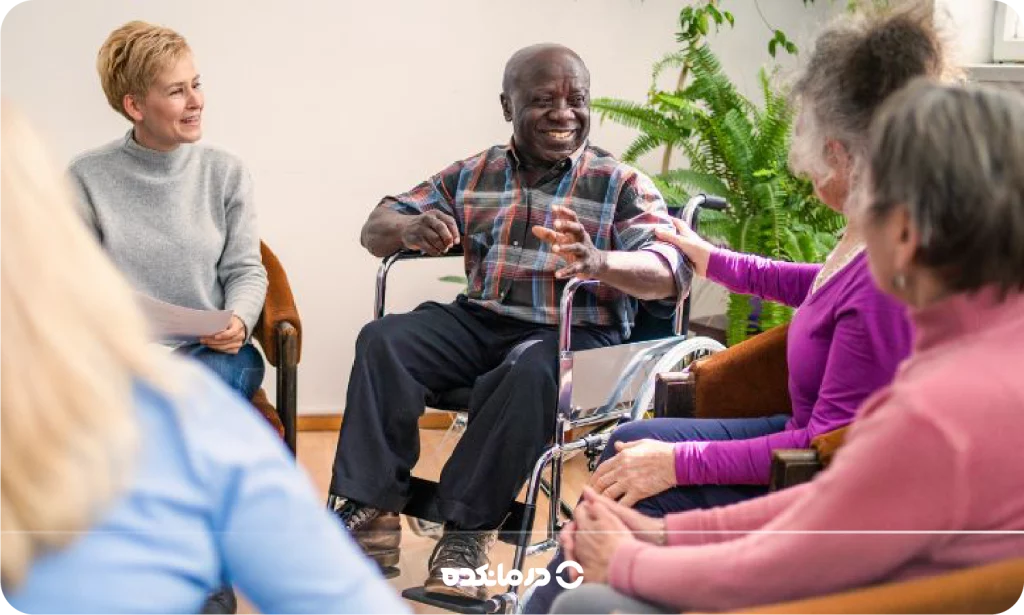 تصویر بیمار مبتلا به ALS را می بینید