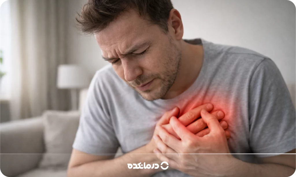 تصویر بیمار مبتلا به تپش قلب