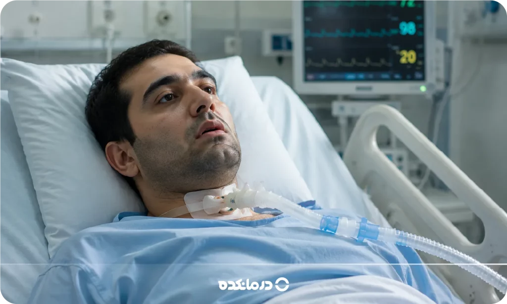 عکس بیمار در وضعیت زندگی نباتی
