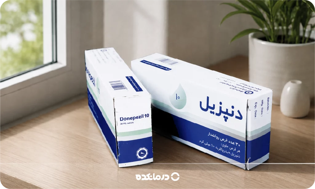 تصویر قرص دونپزیل را می بینید