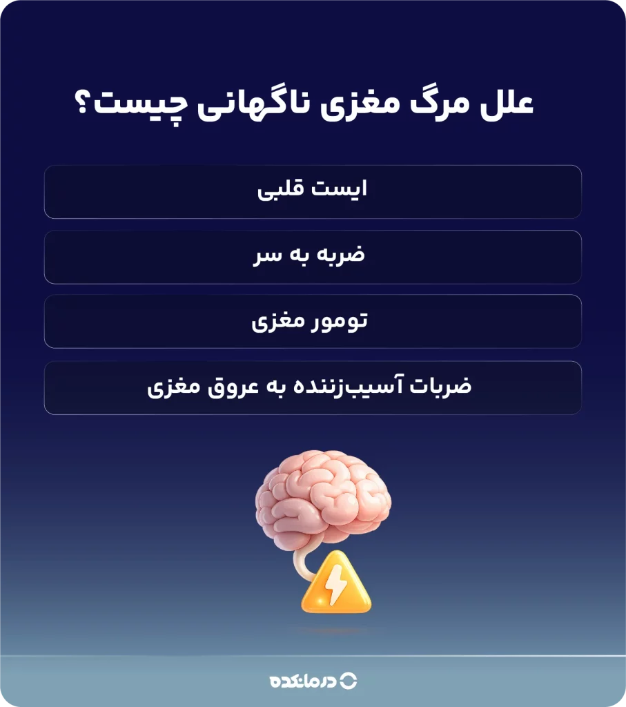 اینفوگرافیک علل مرگ مغزی ناگهانی چیست؟