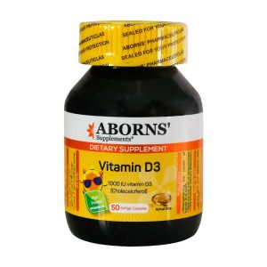 Aborns Vitamin D3 1000 IU Supplement