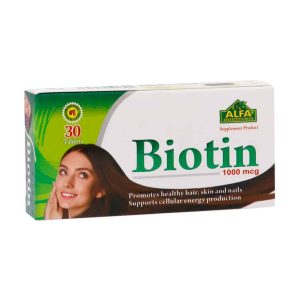 Alfa Vitamins Biotin 1000 Mcg 30 Tablet
