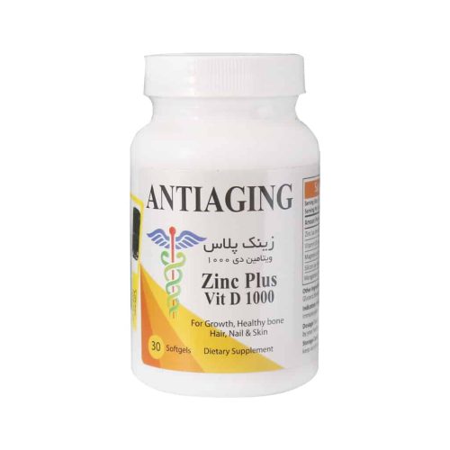 Antiaging Zinc Plus Vitamin D 1000 30 Softgels