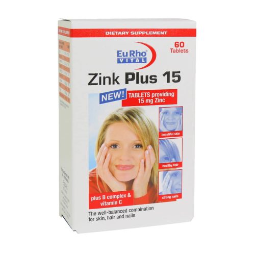 Eurho Vital Zink Plus 15 mg 60 Tabs