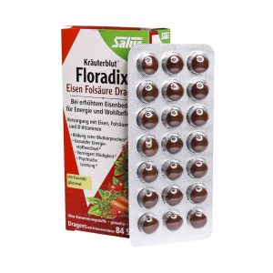 Floradix Eisen Folsaure Dragees 84 Tab