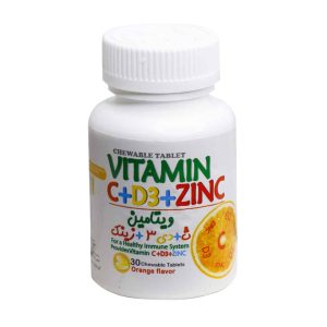 Ganjineh Salamat Tara Vitamin C D3 Zinc 30 Chewable Tablets