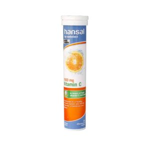Hansal Vitamin C 1000 Mg Orange Flavour 20 Effervescent Tabs