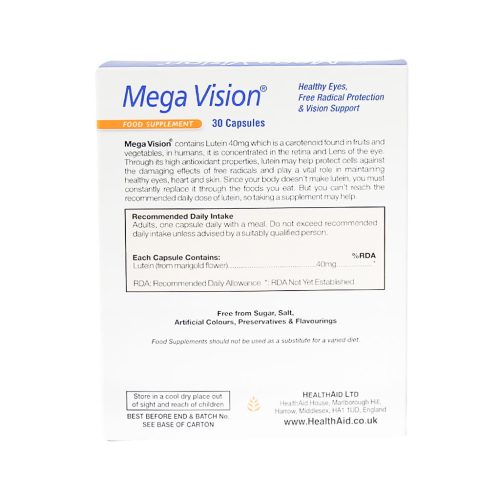 Health Aid Mega Vision 30 Capsules 2
