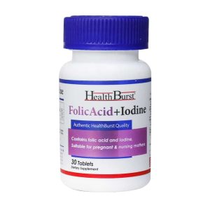 Health Burst Folic Acid And Iodine 30 Tabs 1
