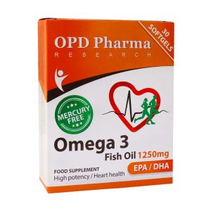 OPD Pharma Omega 3 Food Supplement 1250mg 30 Tabs