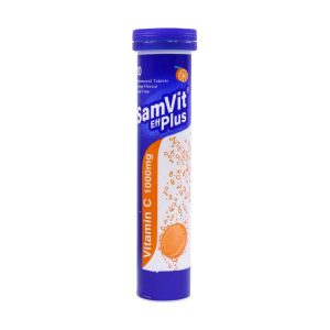 Saman Pharmed Pouya Samvit Plus Vitamin C 1000 mg 20 Effervescent Tablets