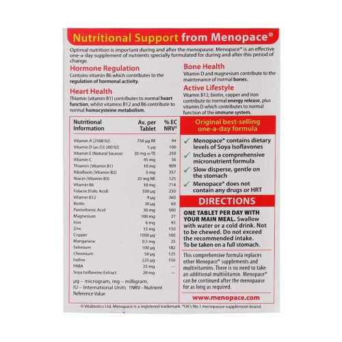 Vitabiotics Menopace Orginal 30 Tab