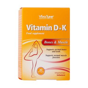 VivaTune Vitamin D Plus K 30 Caps