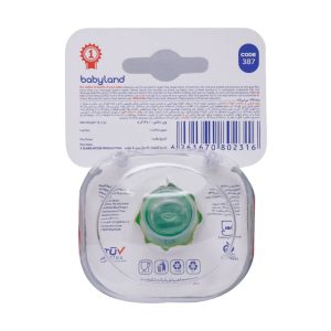 Baby Land Orthodontic Pacifier Code 387 For 0 6 Months 1
