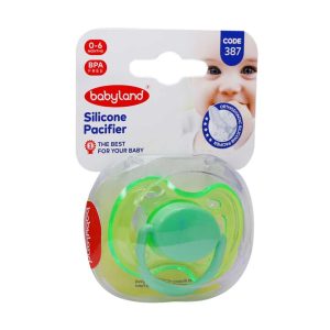 Baby Land Orthodontic Pacifier Code 387 For 0 6 Months sabz