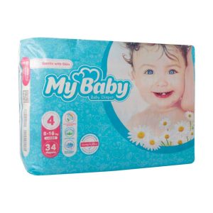 My Baby Size 4 Baby Diaper With Chamomile Extract 34