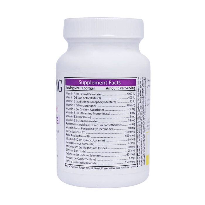 Antiaging prenatal 60 softgels 1