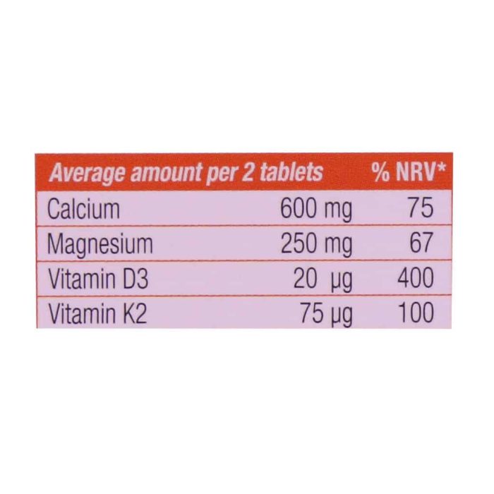 Apovital Calcium Plus Magnesium D3 And K2 30 Tab