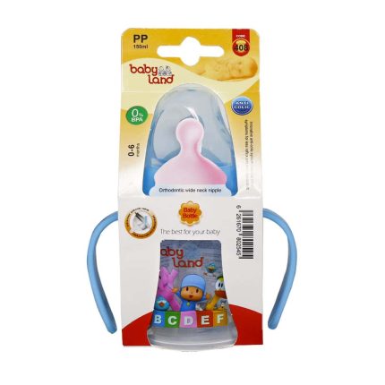 Baby Land Anti Colic Orthodontic Wide Neck Nipple Blue