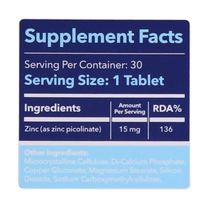 Hi Health Pico Zinc 15 Mg Tab
