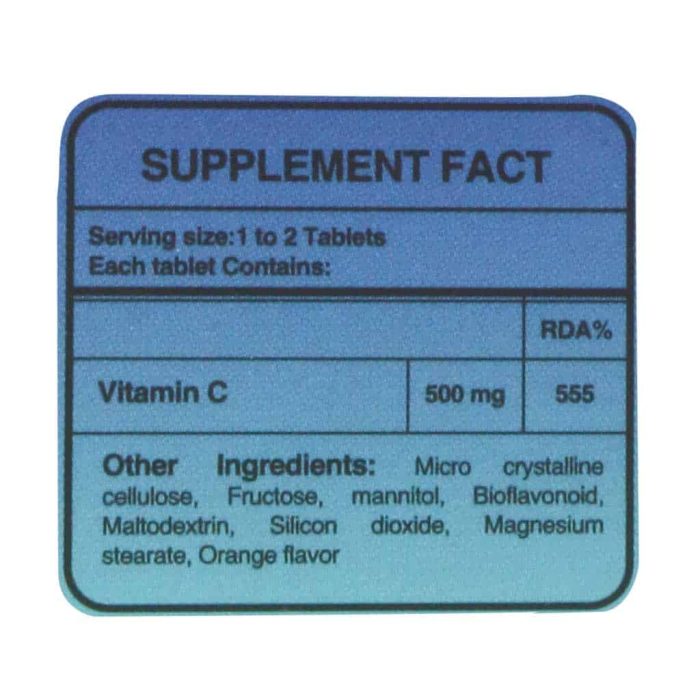Hi Health Vitamin C 500 Mg 30 Tabs