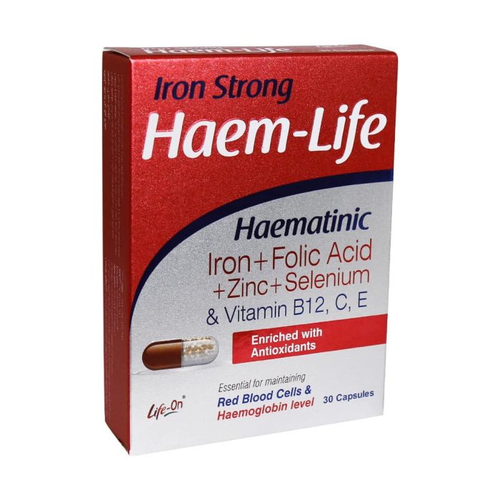 Life On Haem Life 30 Capsules