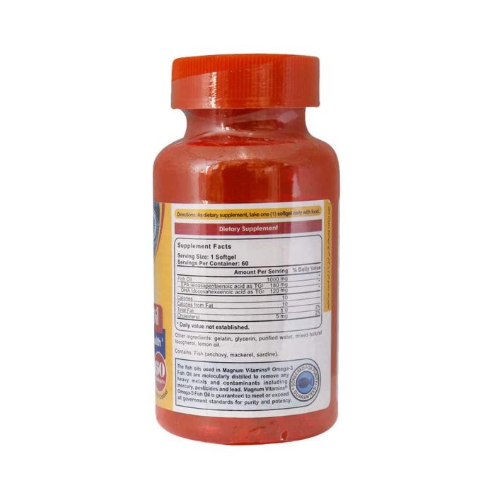 Magnum Vitamins Omega 3 Fish