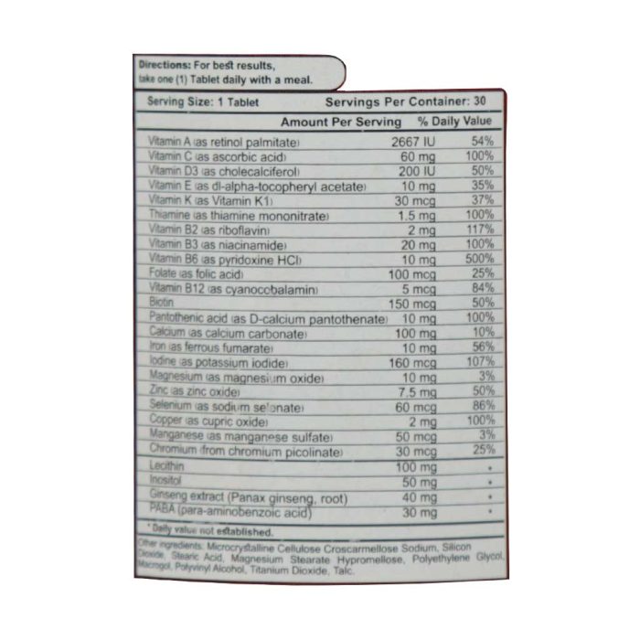 My Nutrition Vita Daily Tabs