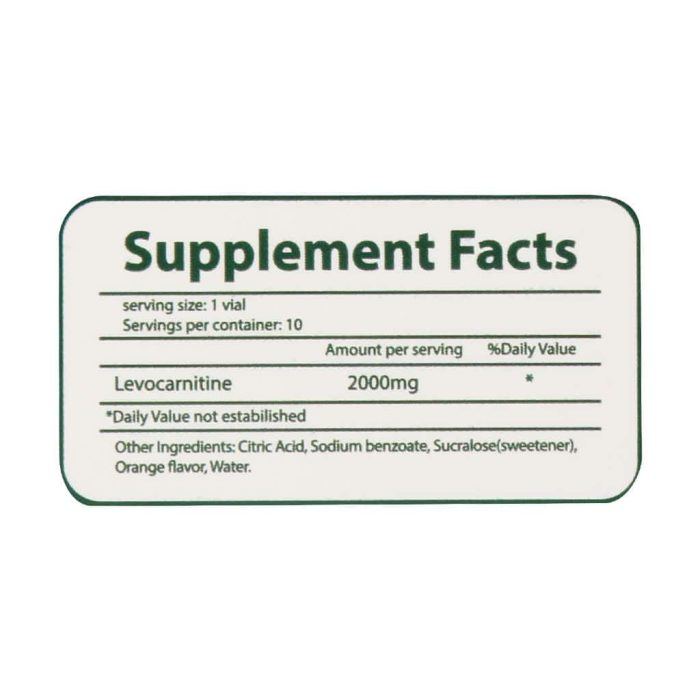 Norm Life L Carnitine 2000 Single Dose Vials