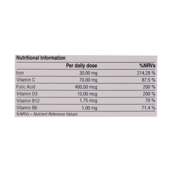 PharmaNutra Sideral Folic 30 Cap