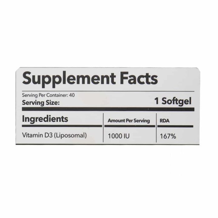 Sanaviva Vitamin D3 1000 Iu 40 Softgel